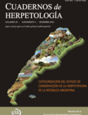 Categorización del Estado de Conservación de la Herpetofauna de la República Argentina (Categorization of the Conservation Status of the Herpetofauna of Argentina) – 2012