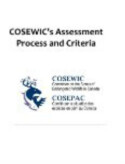 COSEWICs assessment process and criteria, Canada, 2011