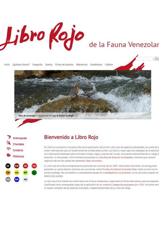 Libro Rojo de la Fauna Venezolana, 2015 (Red List of Venezuelan Fauna) (Spanish)