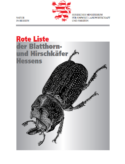 Rote Liste der Blatthorn und Hirschkäfer Hessens (Coleoptera: Familienreihen Scarabaeoidea und Lucanoidea), 2002 (Red List of the scarab and stag beetles of Hessen) (German)
